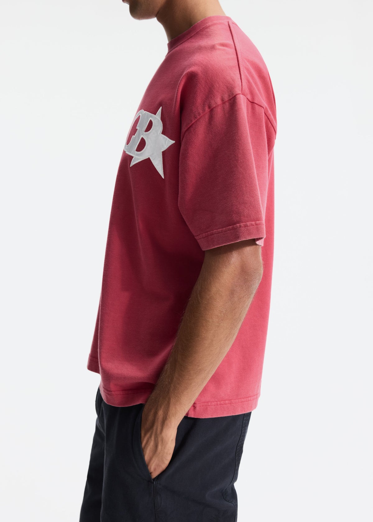 Cb star applique t-shirt