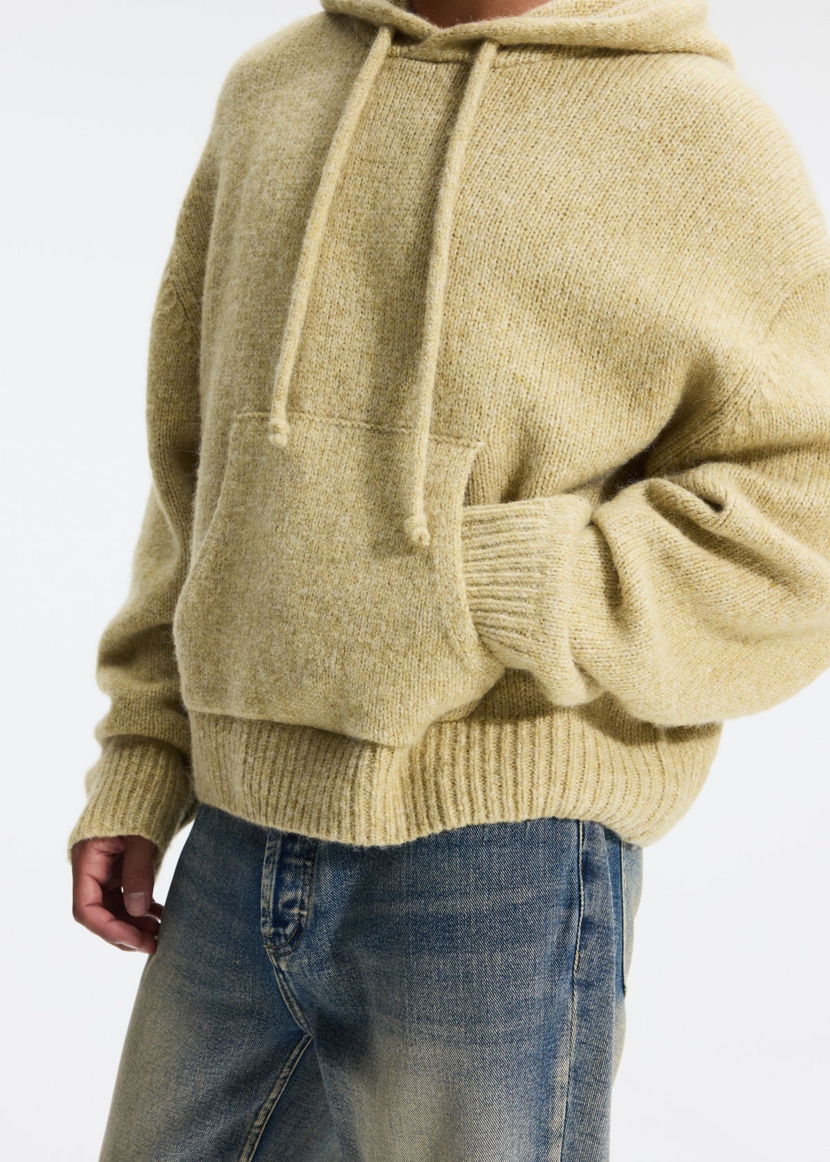 Knit hoodie