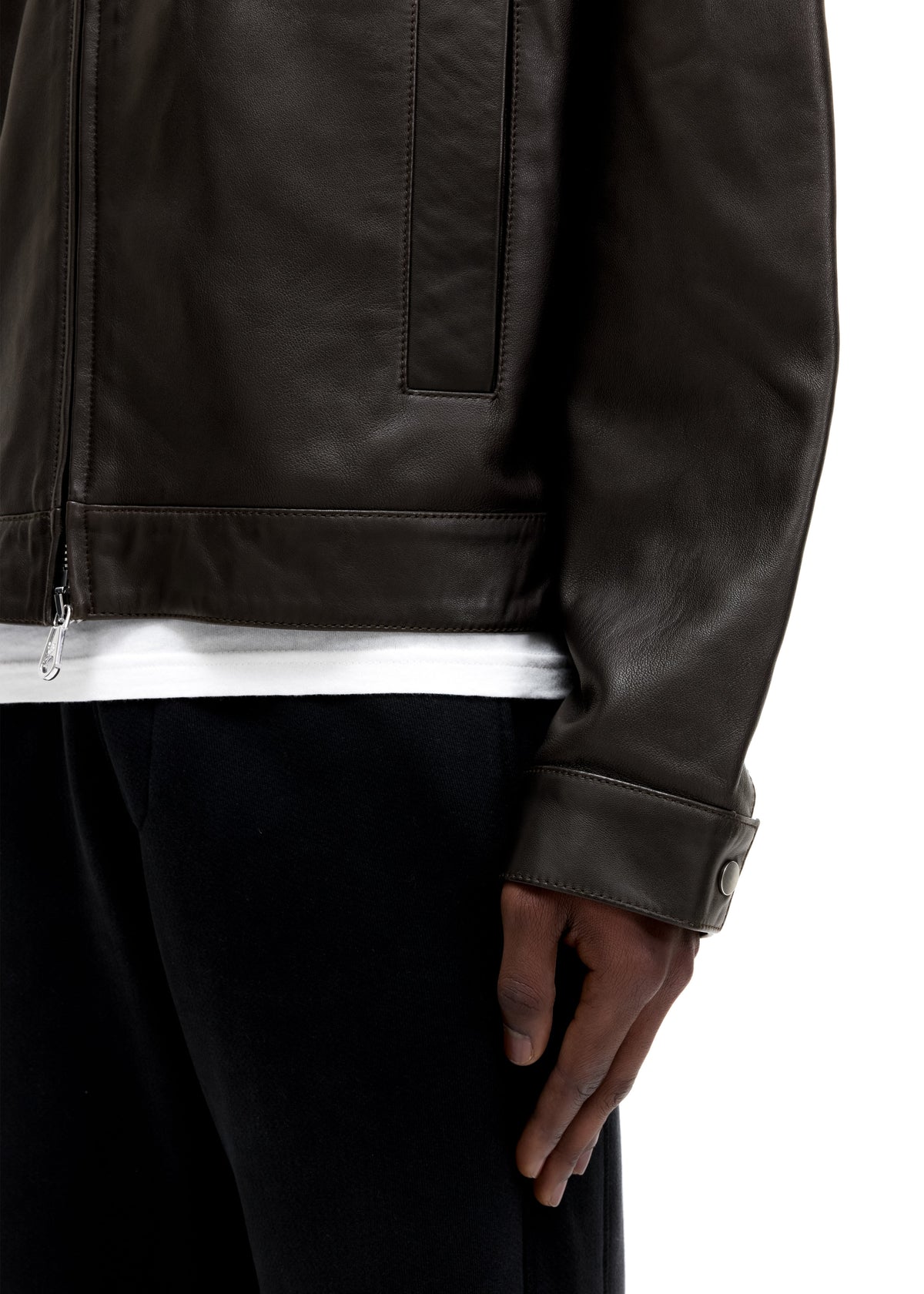 Light leather jacket