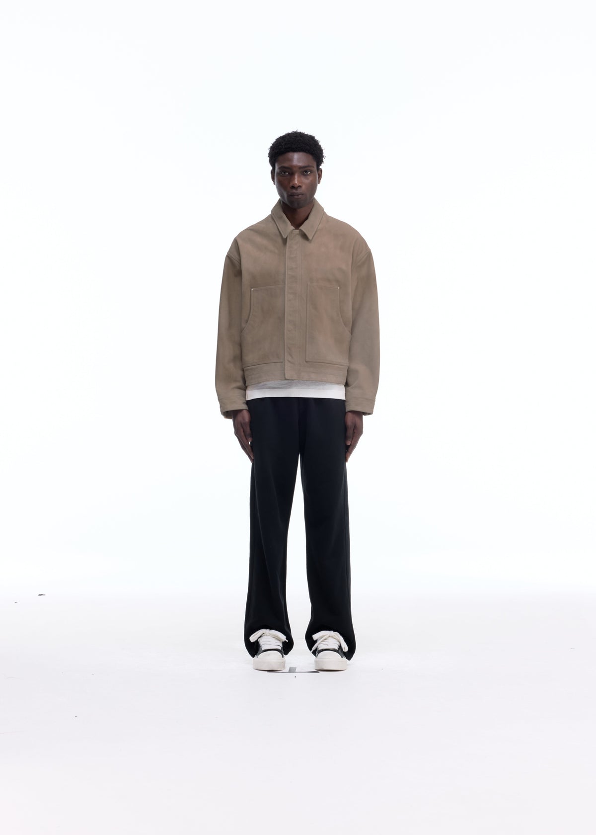 Suede carpenter jacket
