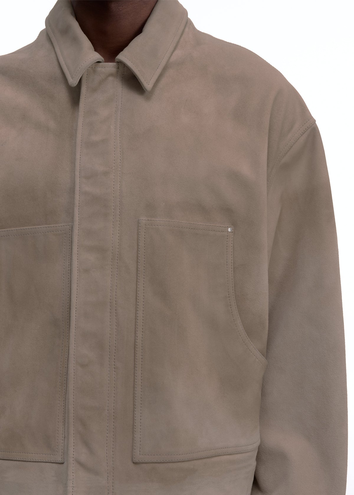 Suede carpenter jacket
