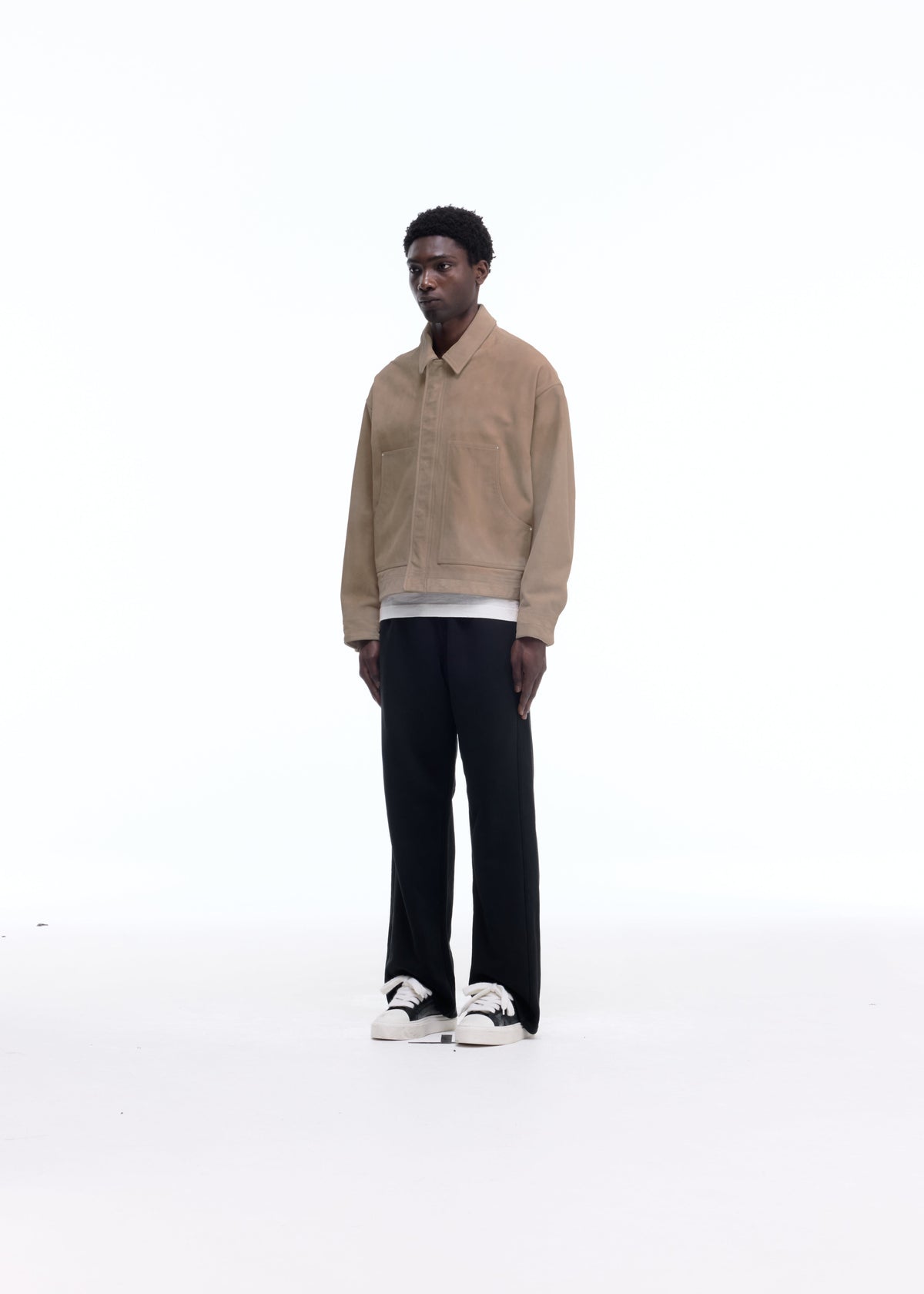Suede carpenter jacket