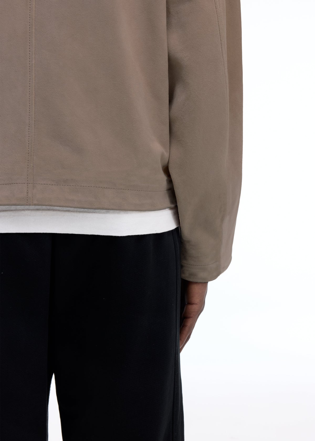 Suede carpenter jacket