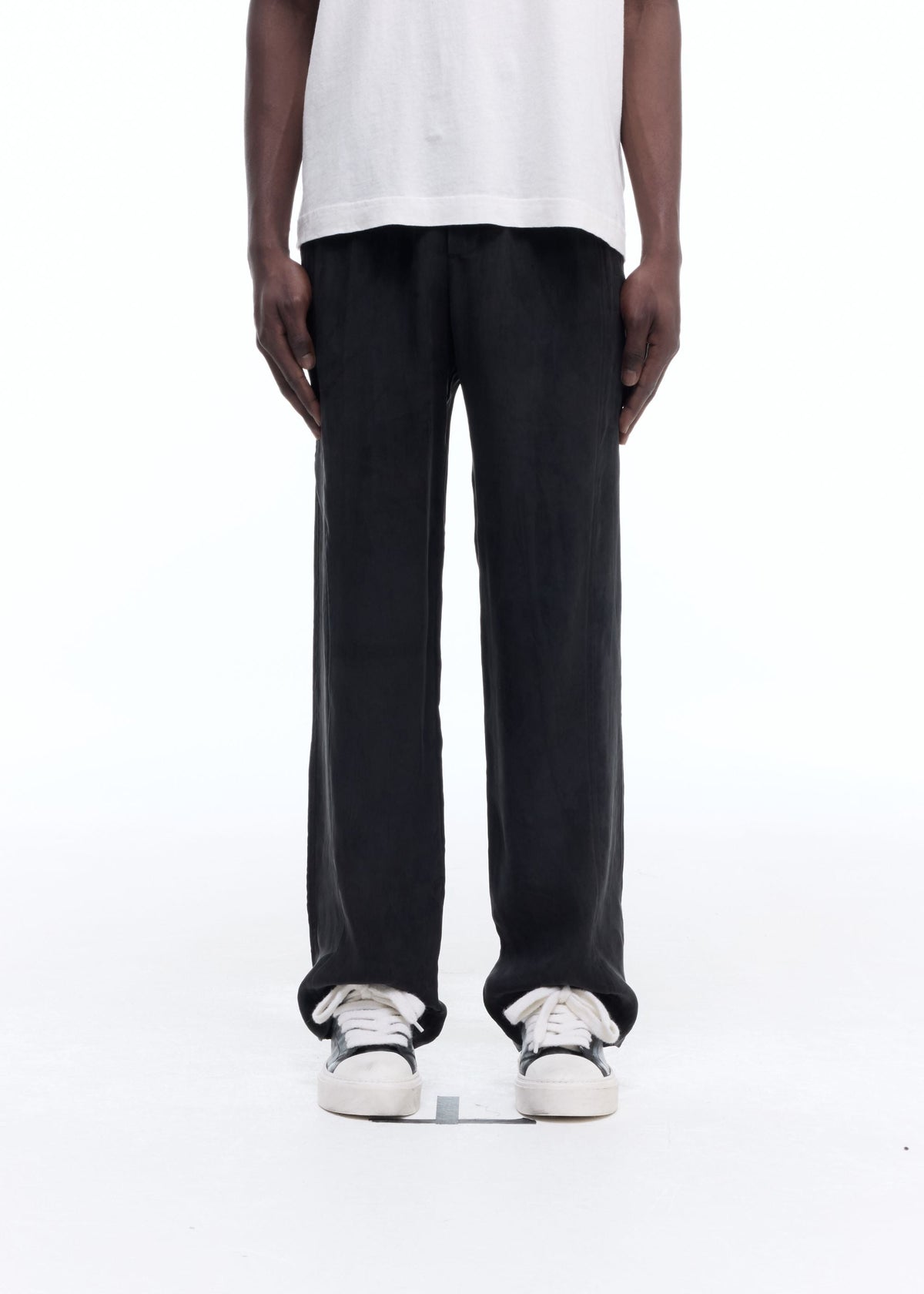 Sandwashed satin pants