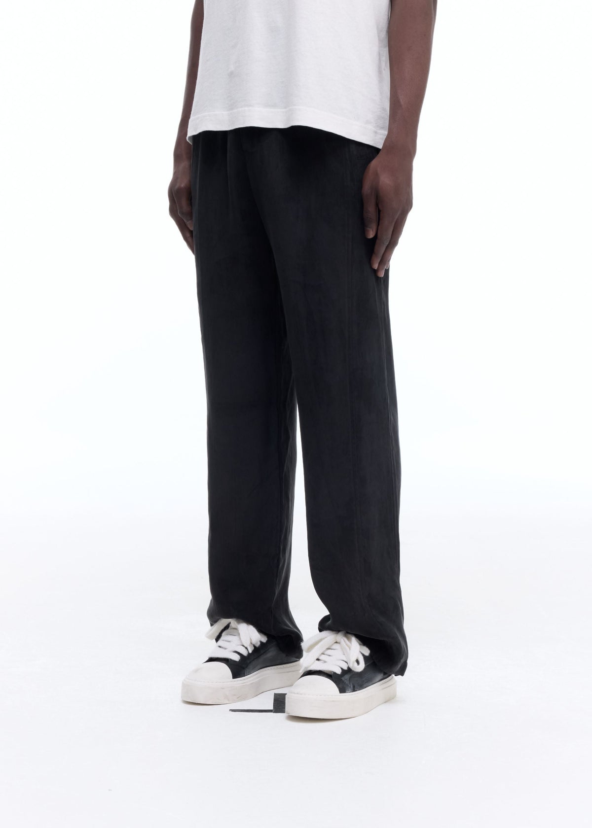 Sandwashed satin pants