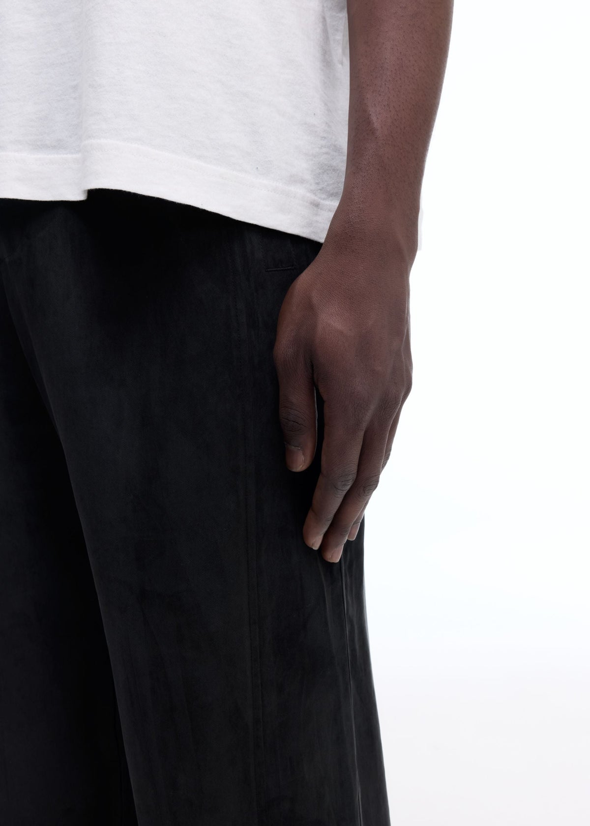 Sandwashed satin pants