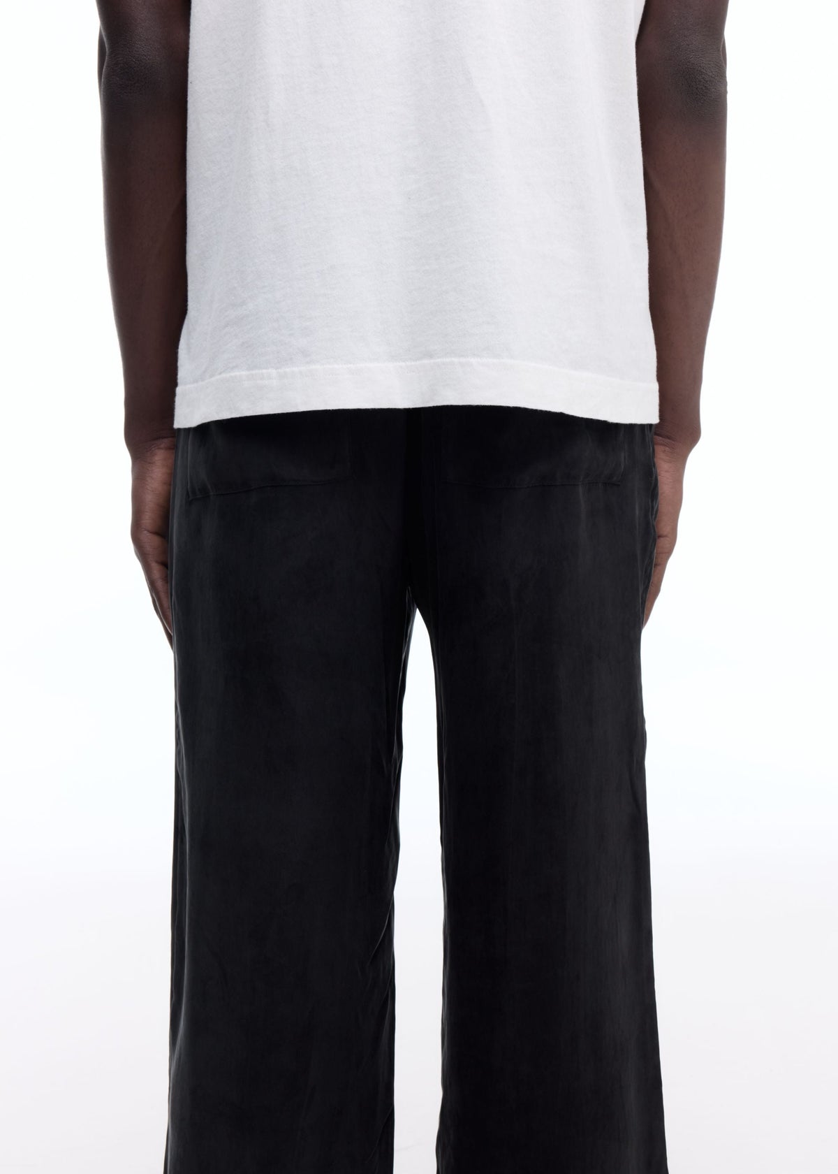 Sandwashed satin pants
