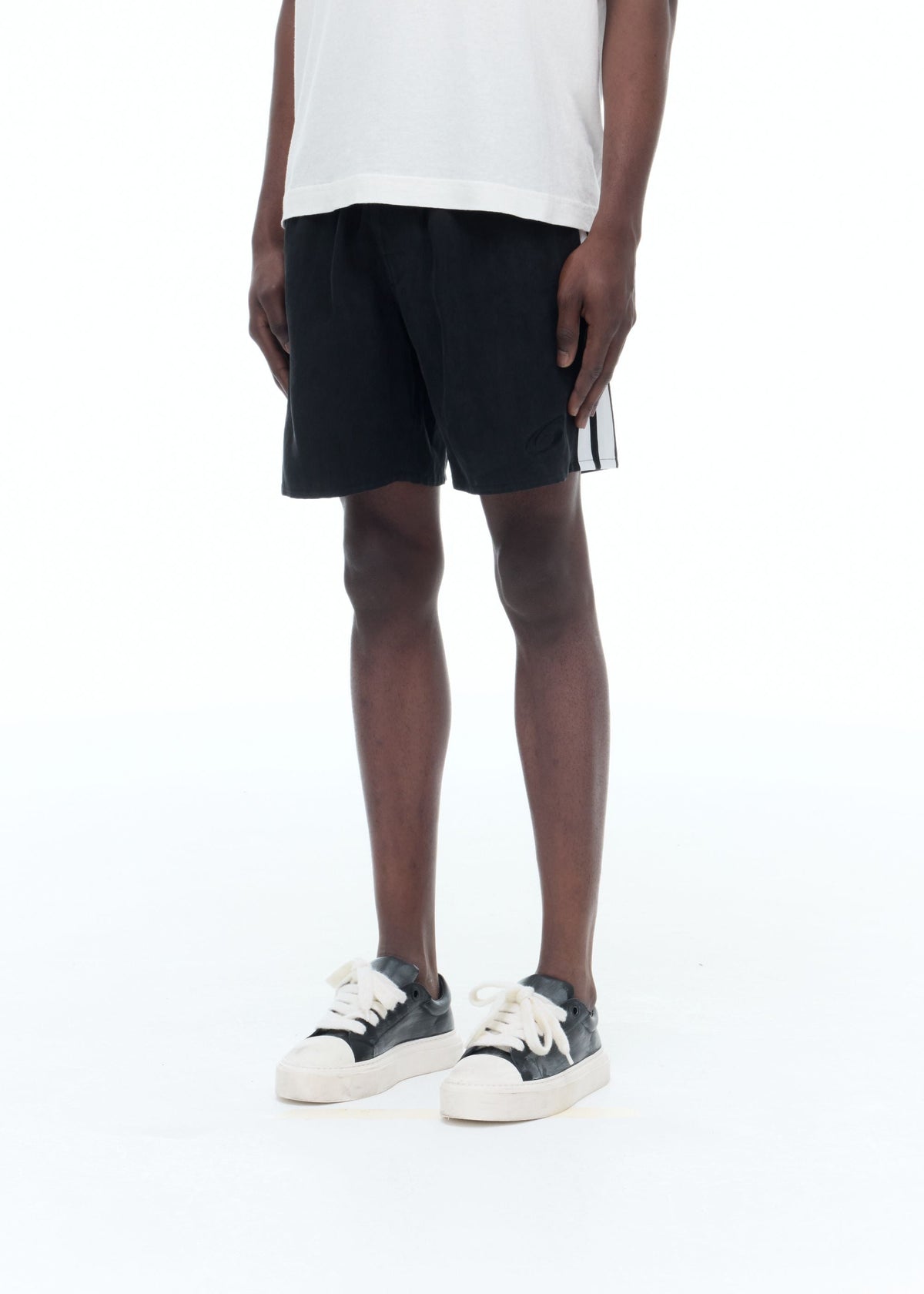 Sandwash stripe shorts