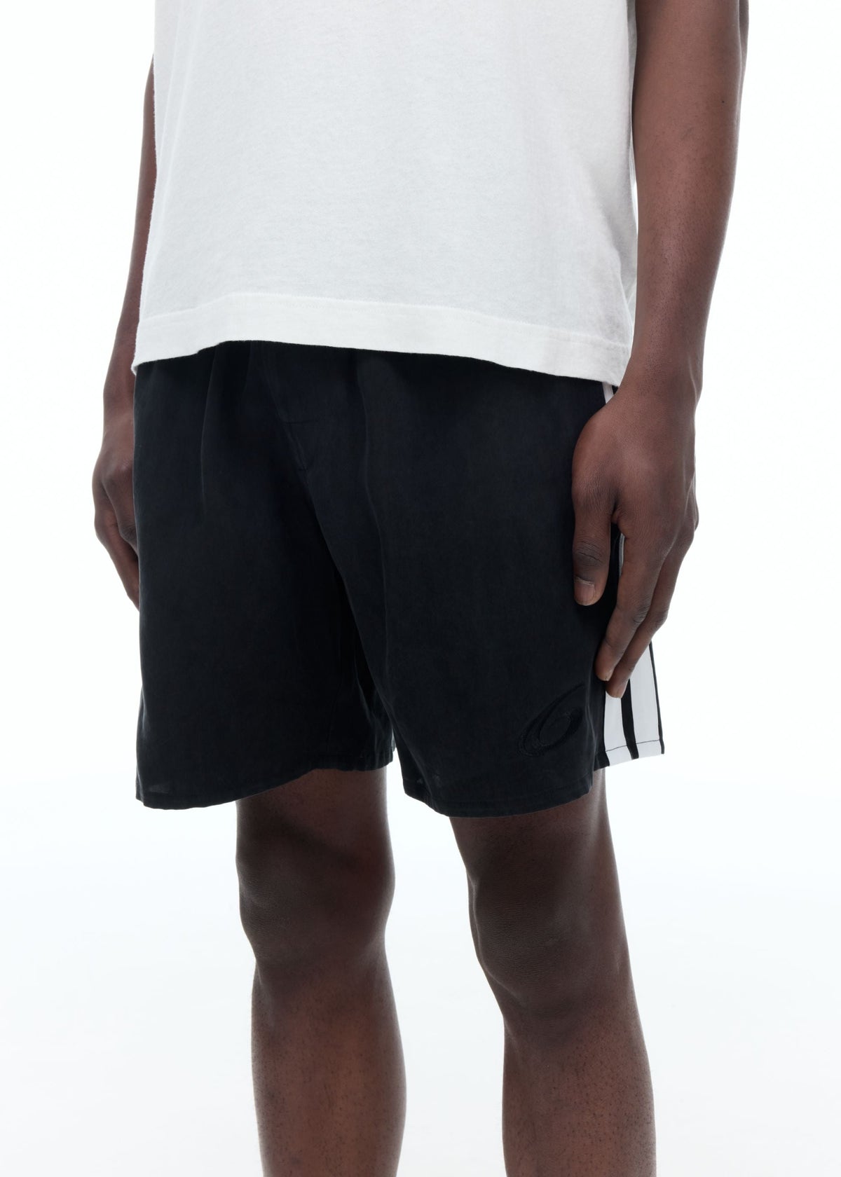 Sandwash stripe shorts