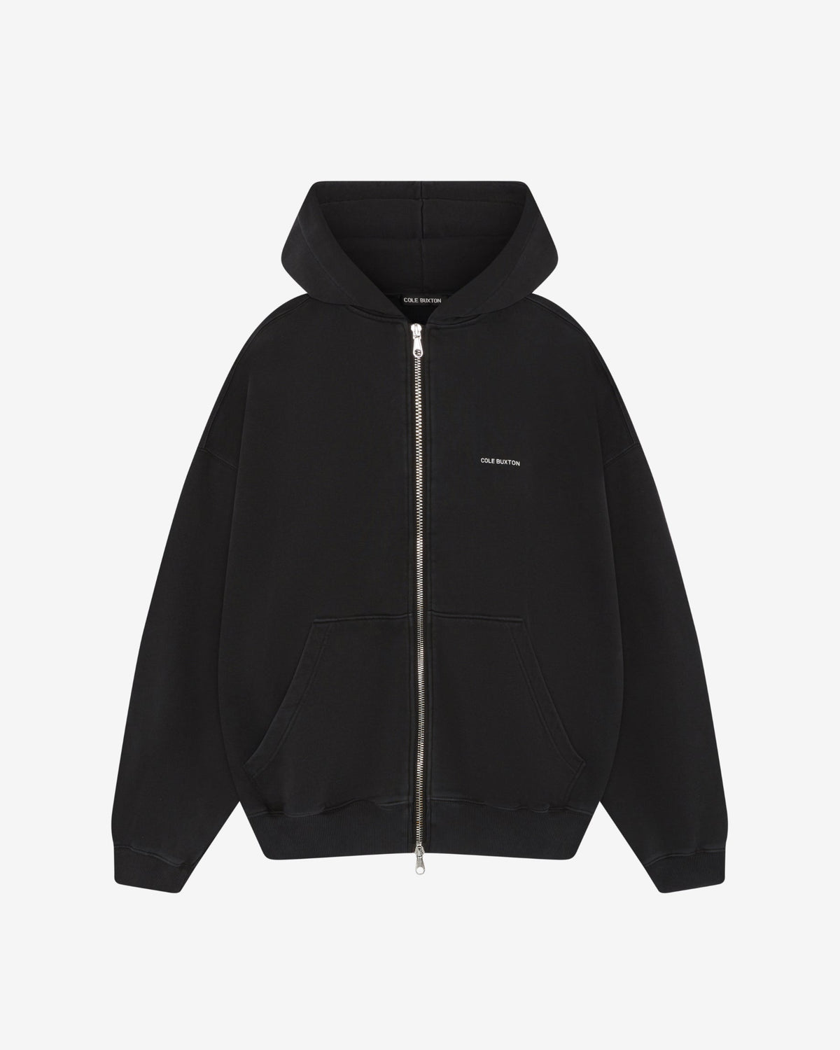 Mini logo zipped hoodie