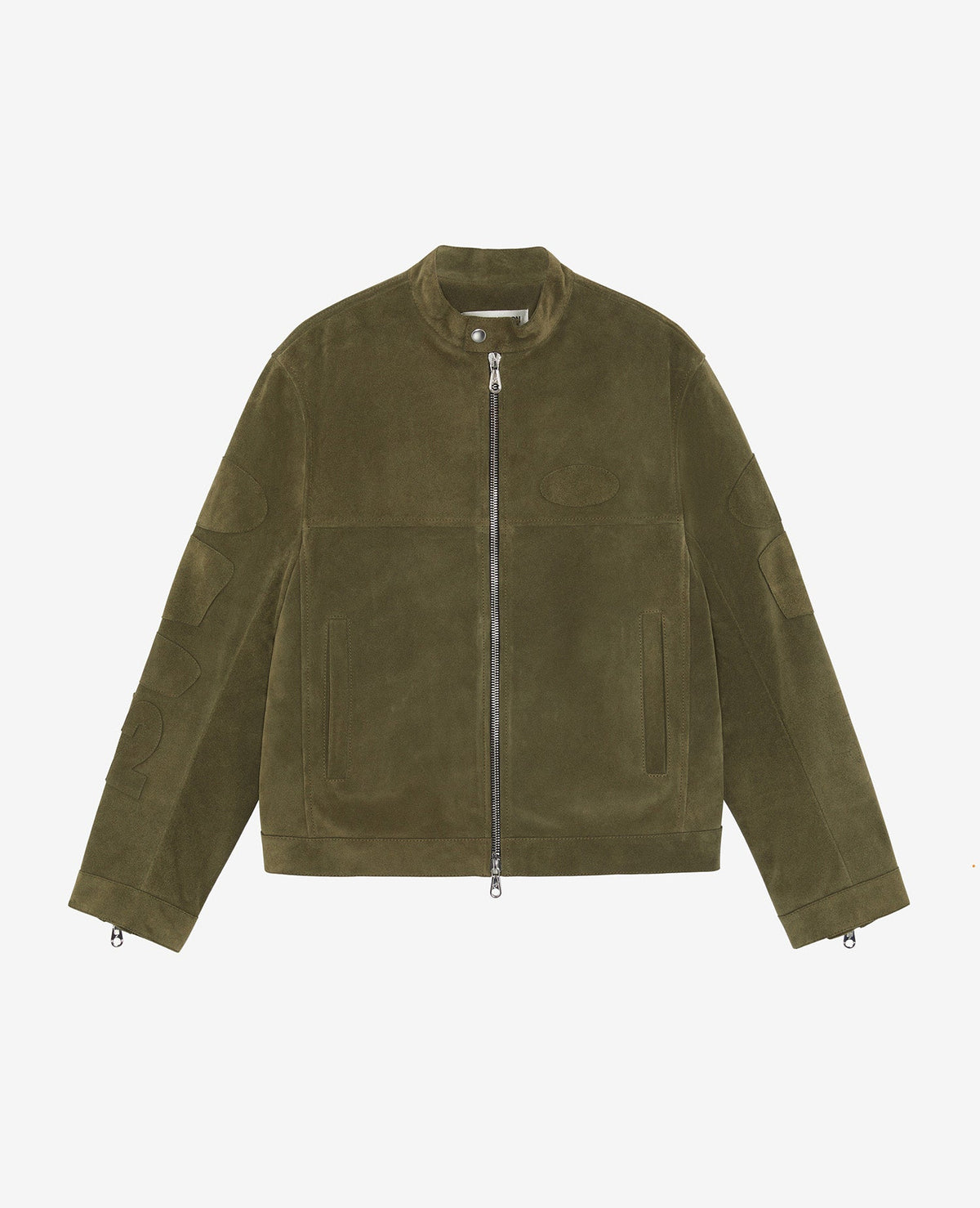 Suede cafe racer jacket