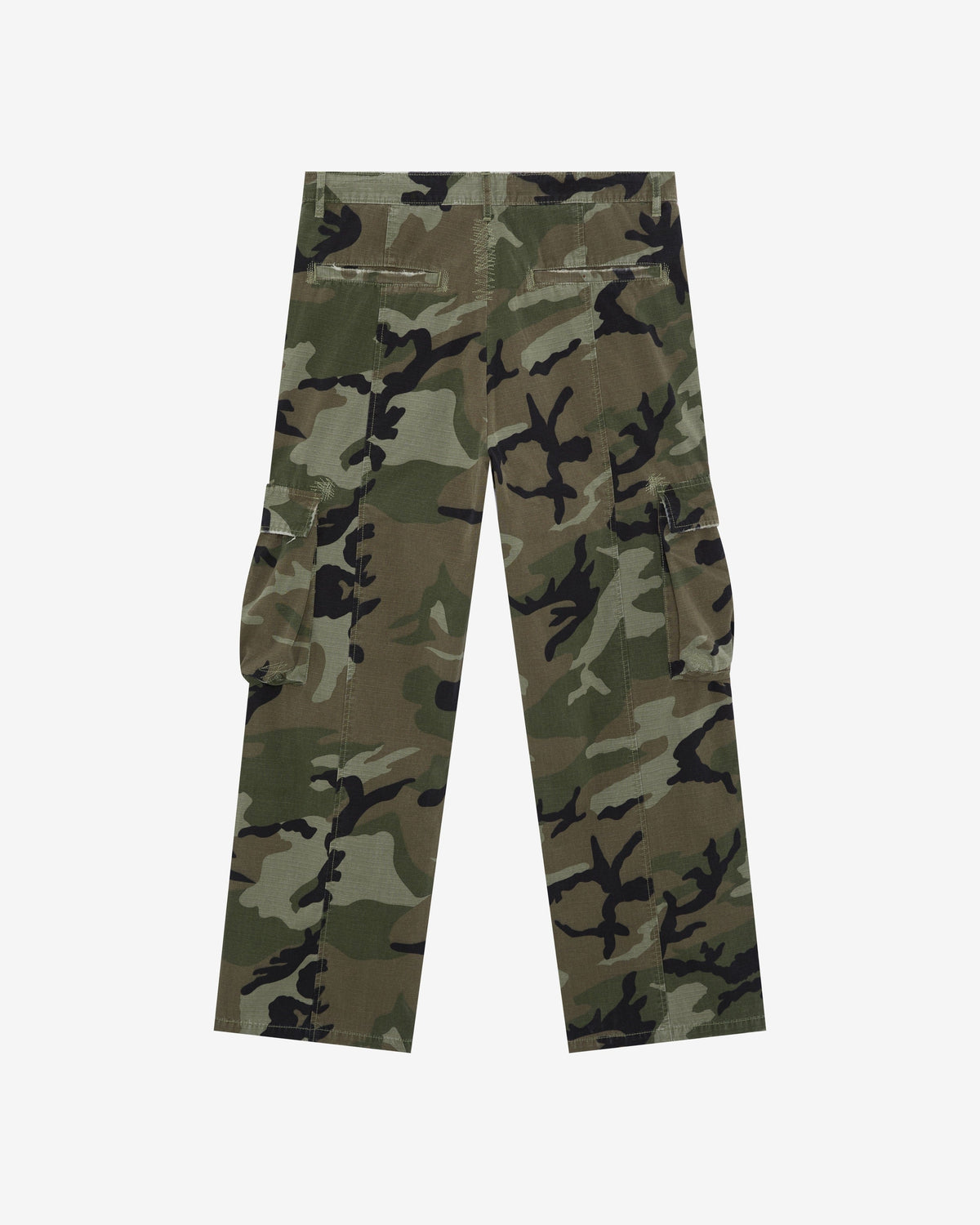 Ripstop camo cargo trousers