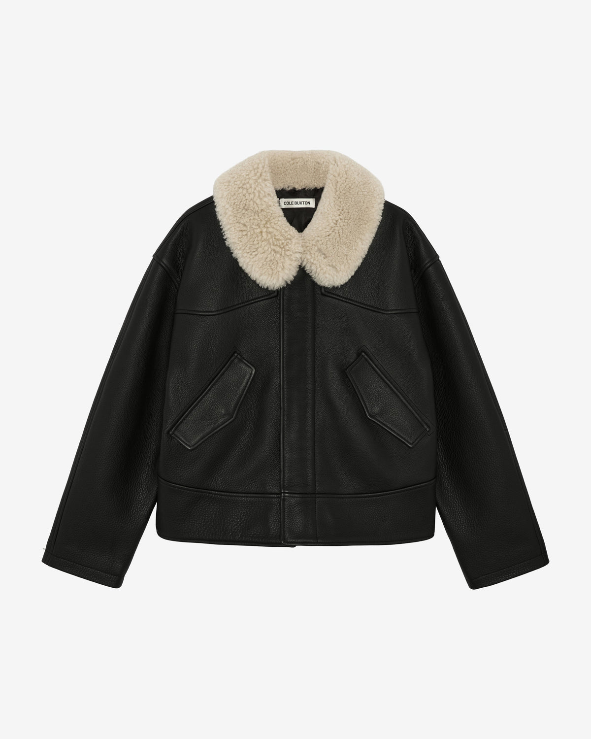 Leather driving jacket