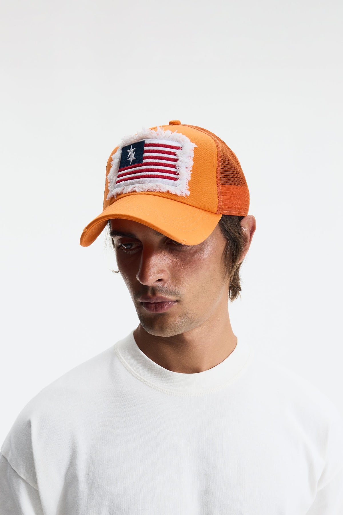 Double star flag cap