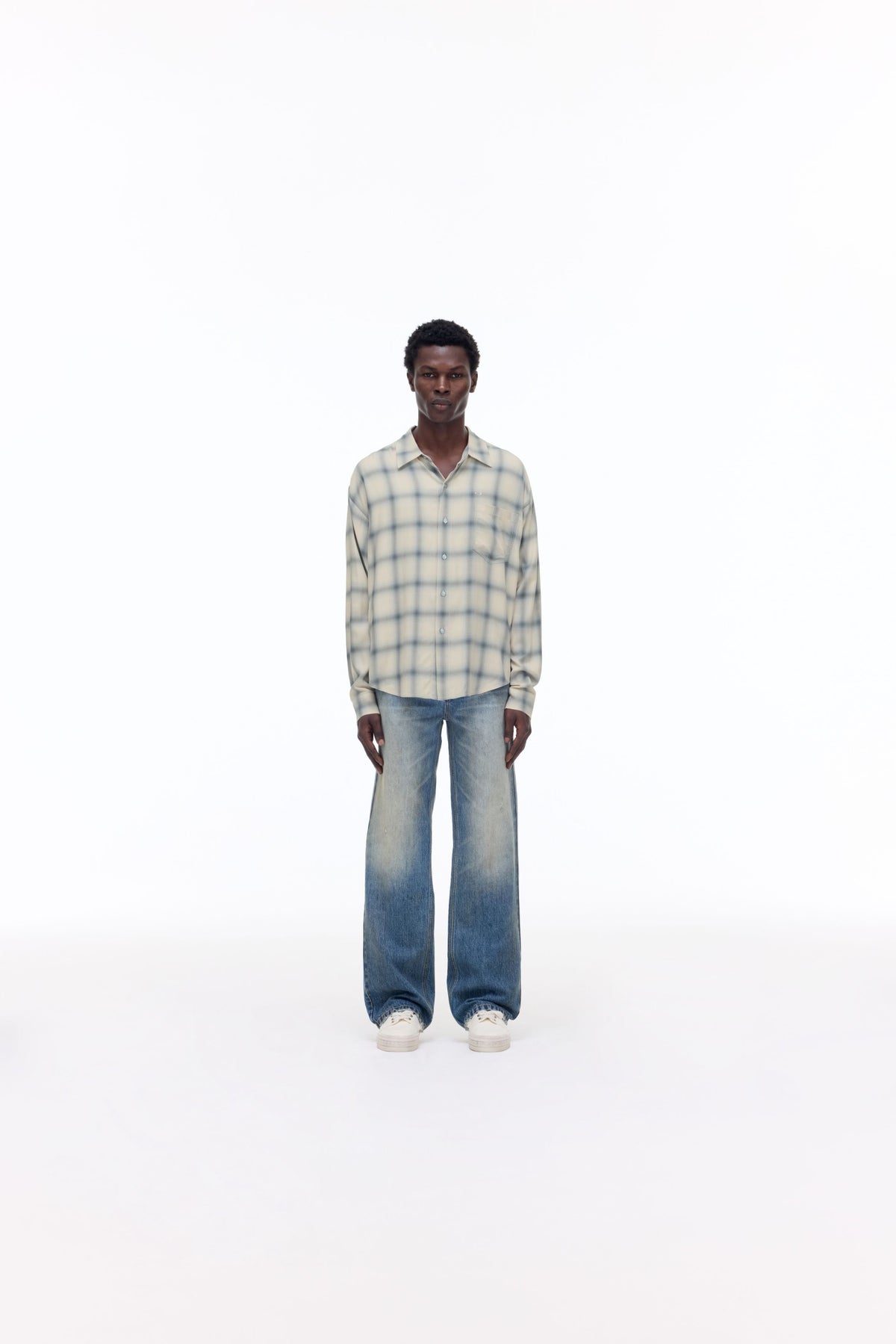 Dappled check shirt