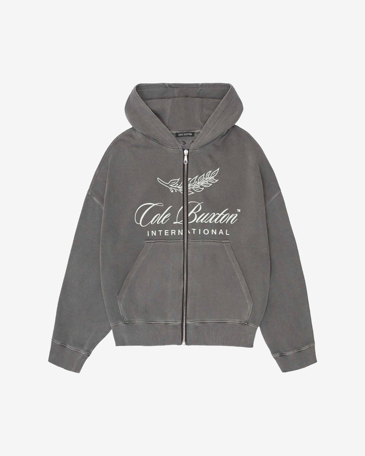 International zipped hoodie