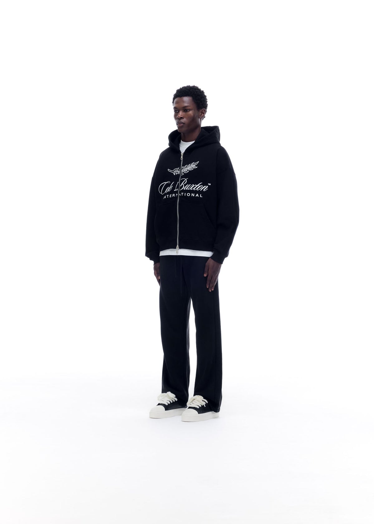 International zipped hoodie