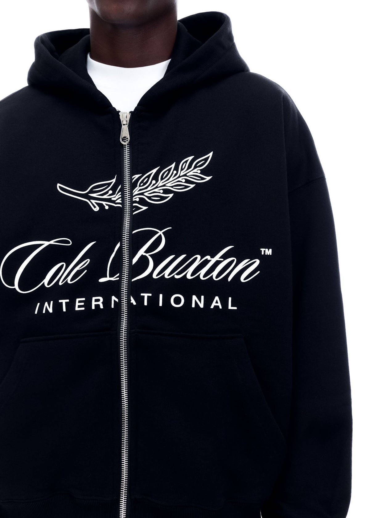 International zipped hoodie