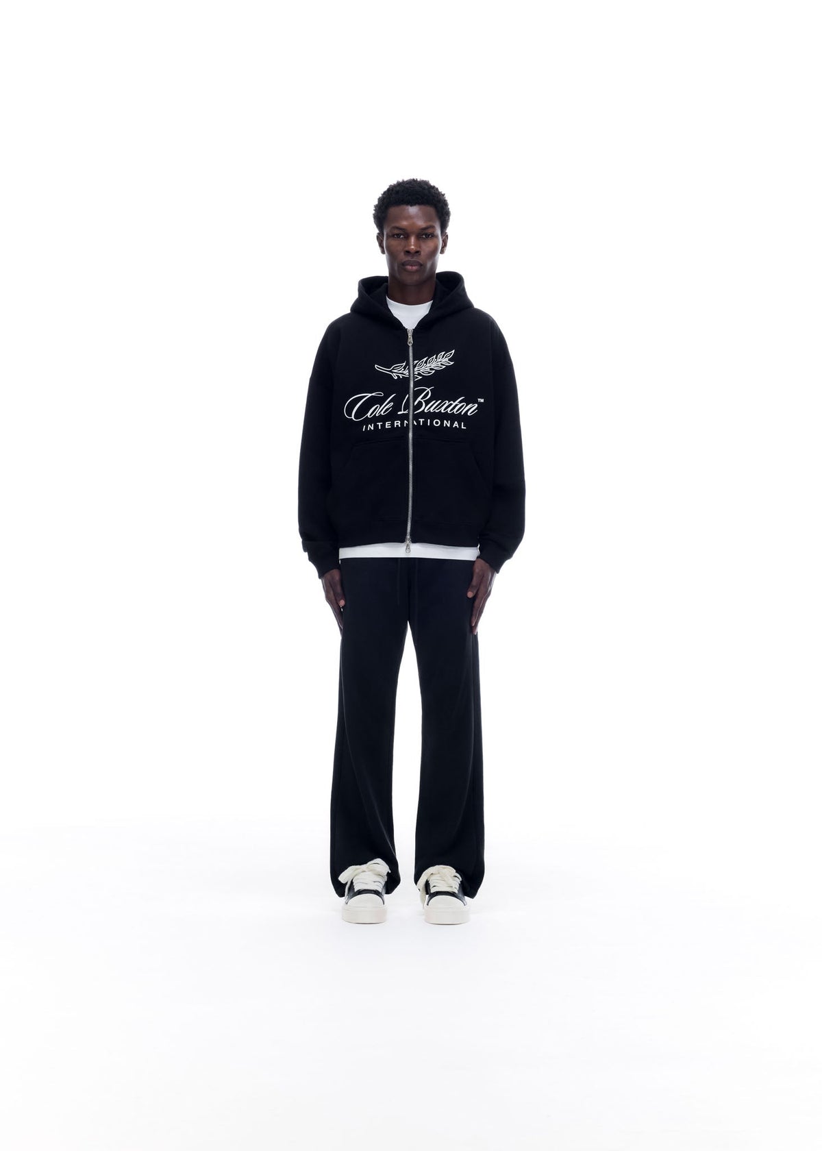 International zipped hoodie
