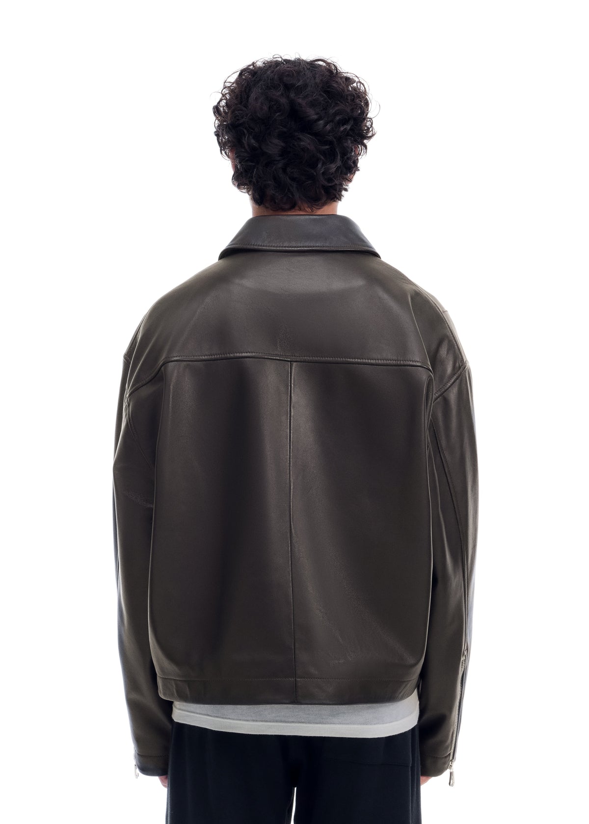 Light lamb leather jacket