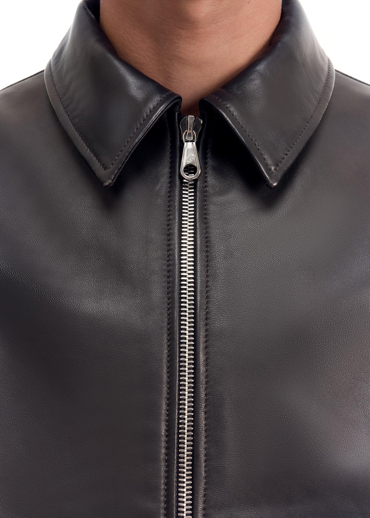 Light lamb leather jacket