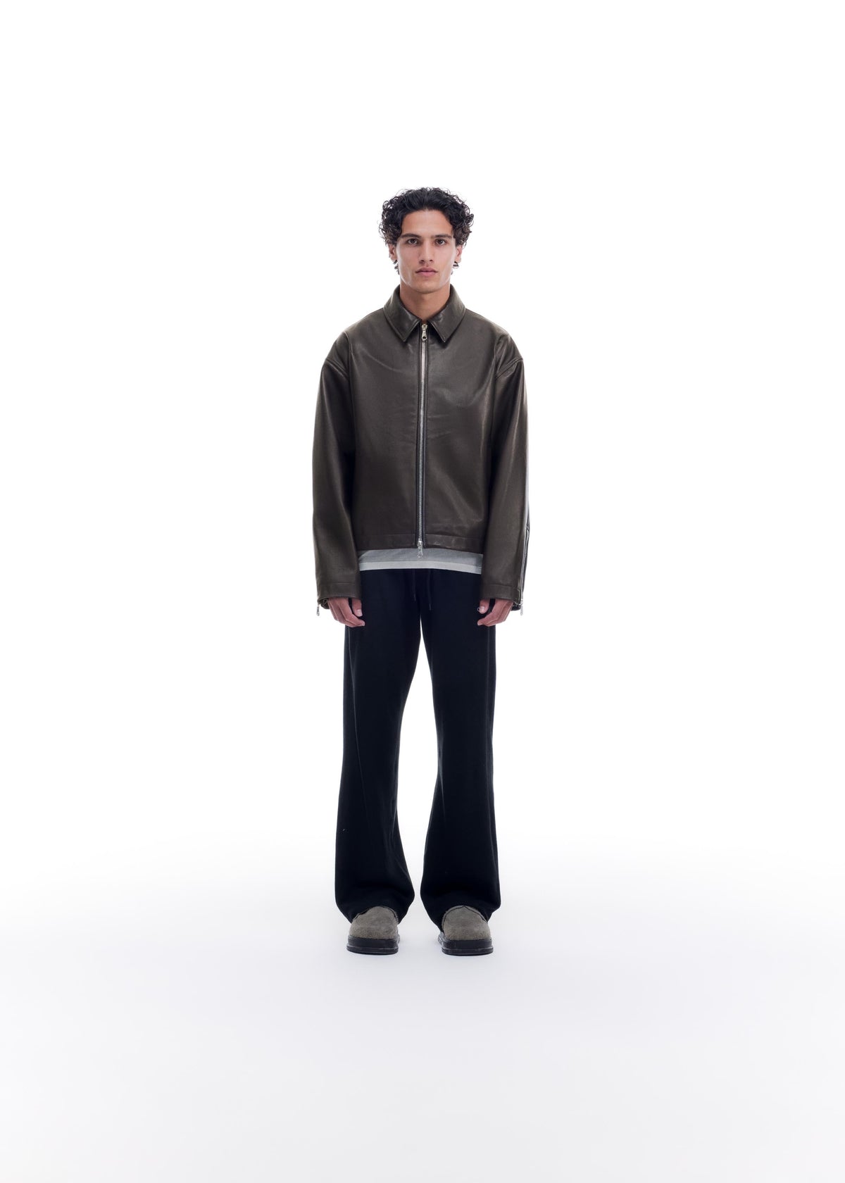 Light lamb leather jacket