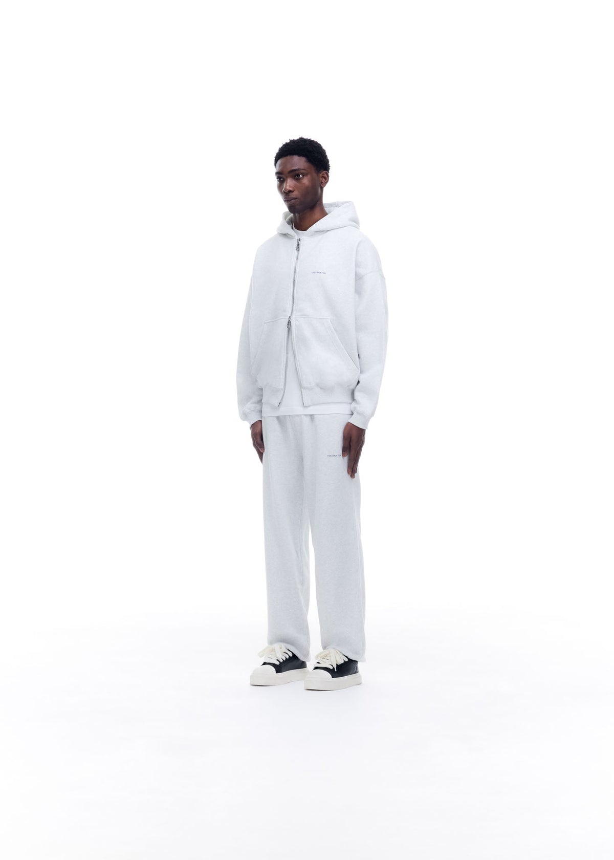 Mini logo zipped hoodie