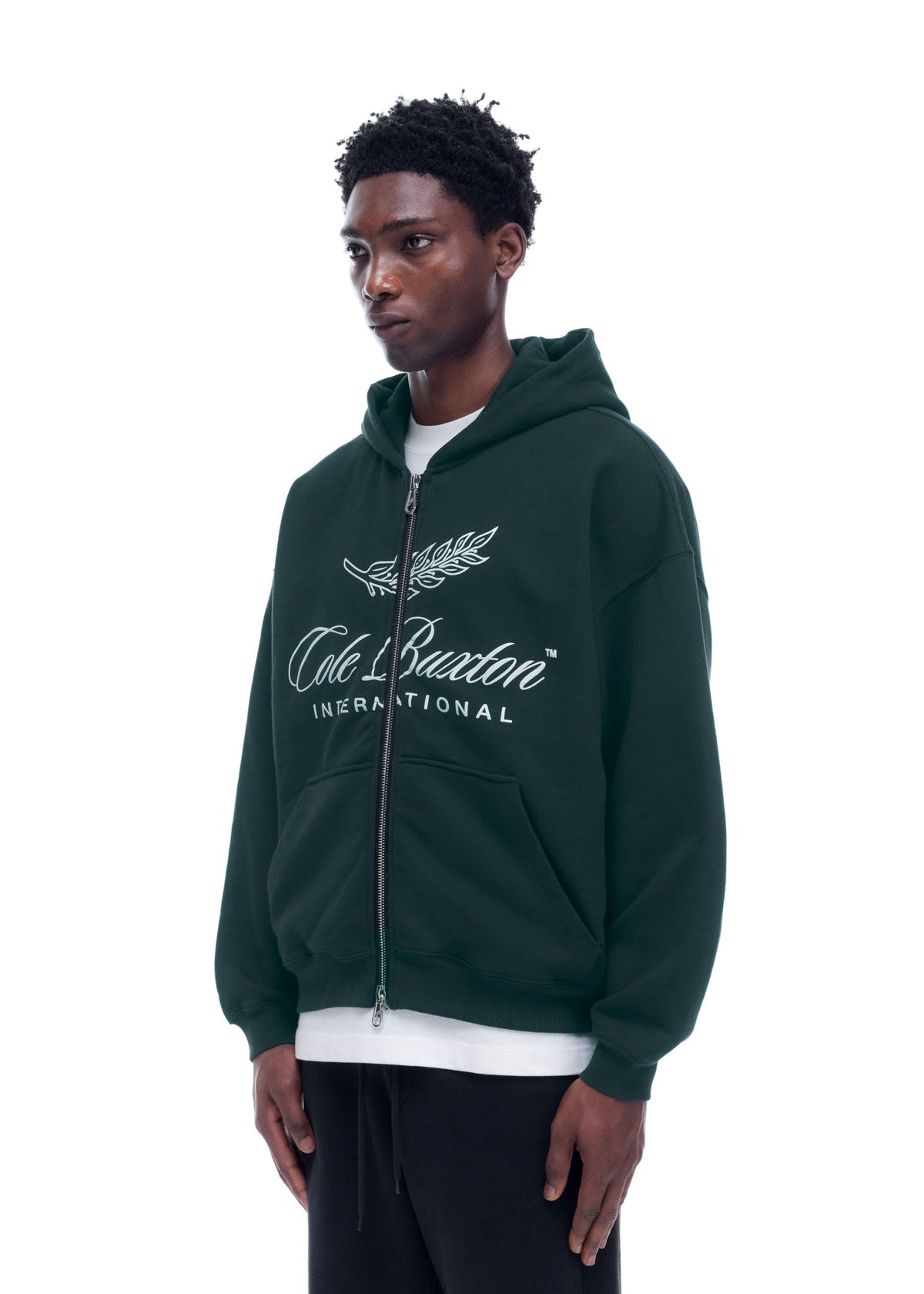 International zipped hoodie