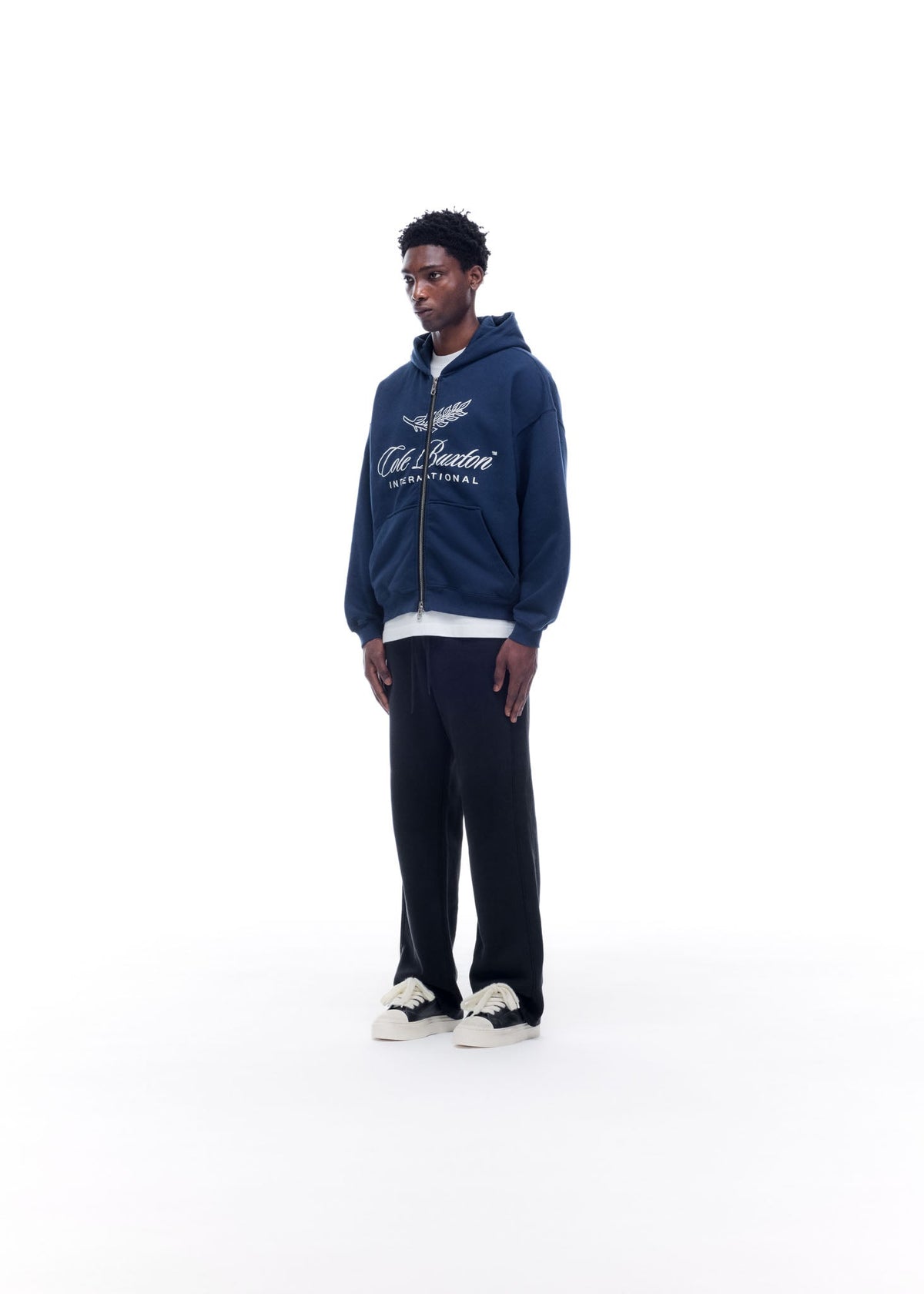 International zipped hoodie