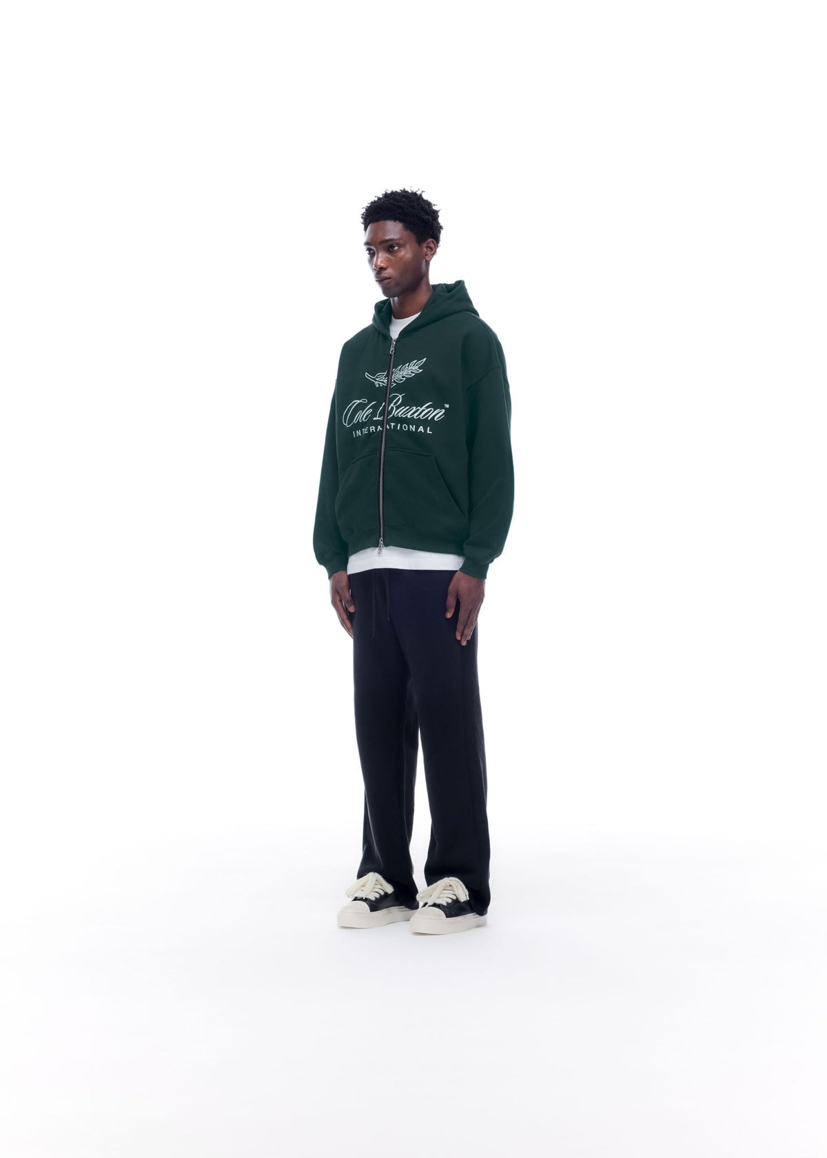 International zipped hoodie