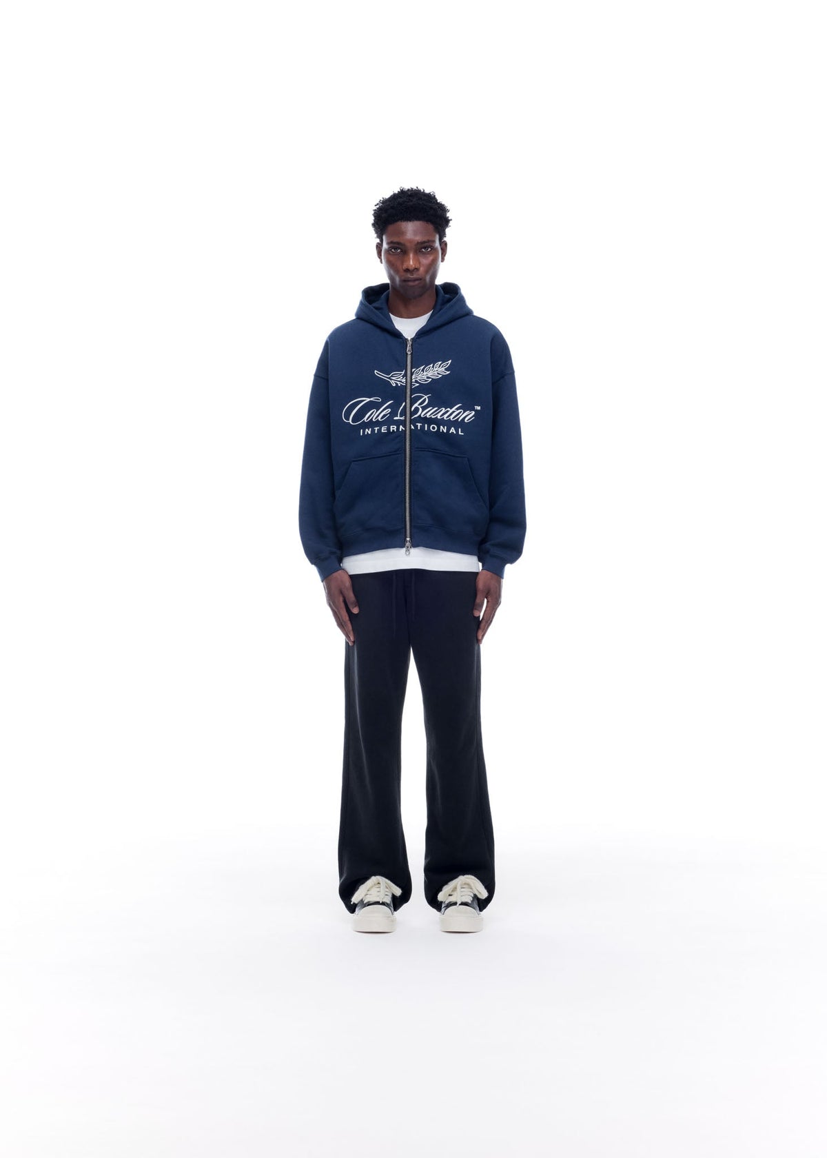 International zipped hoodie