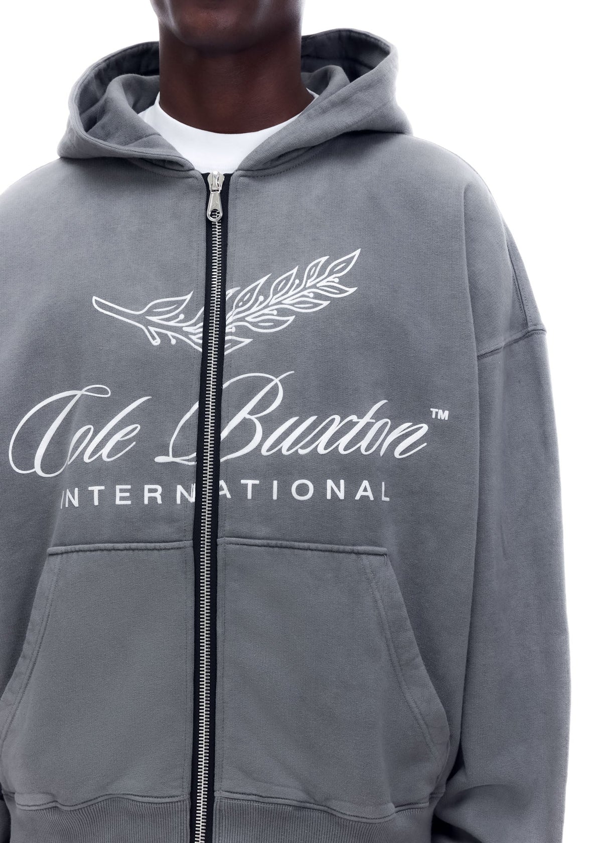 International zipped hoodie